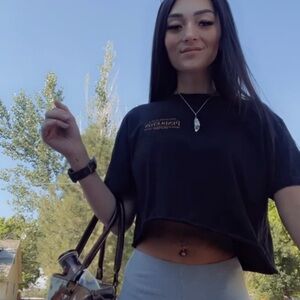 Pendleton Black Crop Top for Women